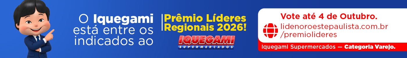 Anúncio: Iquegami no Prêmio Líderes Regionais 2026 - vote até 4 de outubro